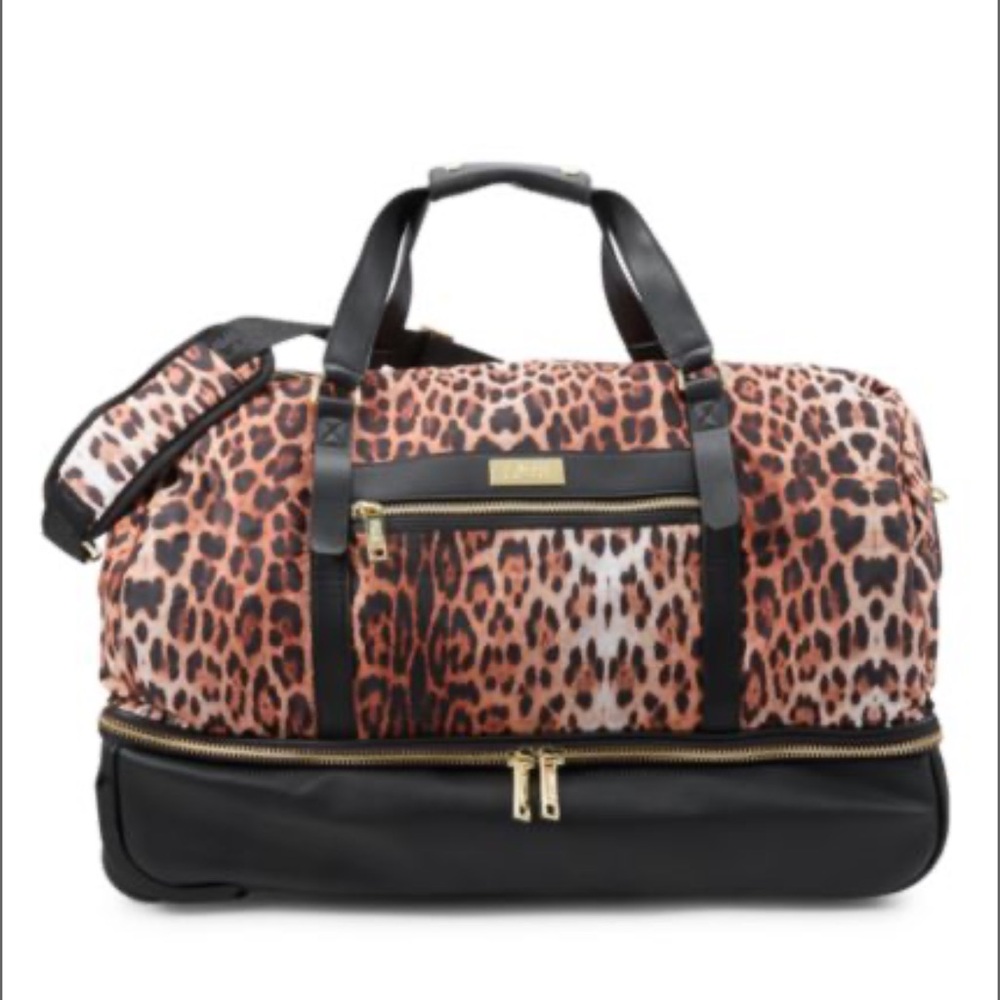 Roberto Cavalli 22" Drop Bottom Rolling Duffel Bag